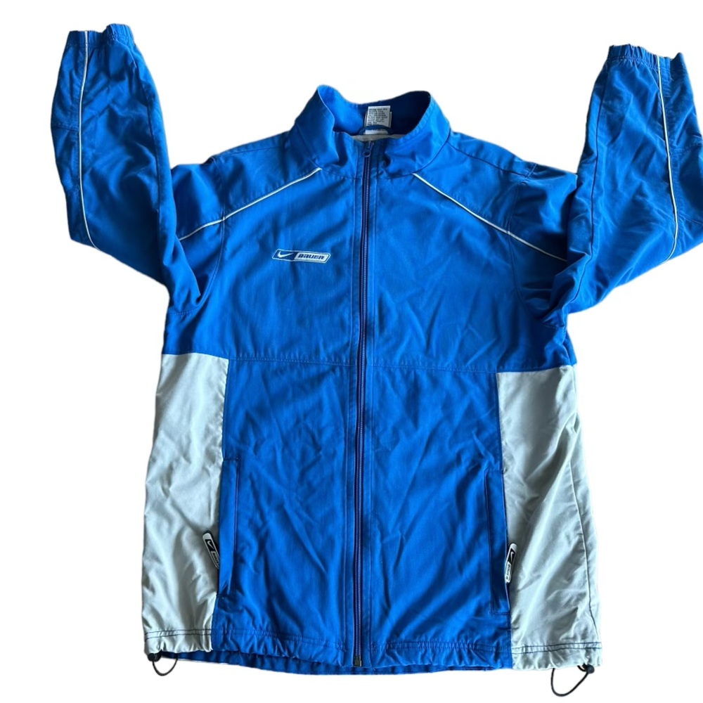 Vintage Nike Bauer Windbreaker Blue Size XL